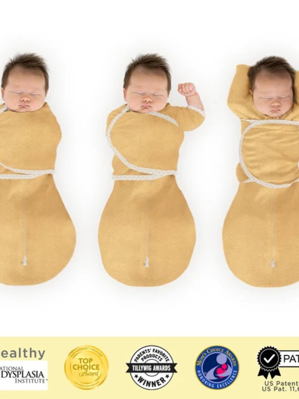 NWOT Swaddle Designs Omni Swaddle Sack Heathered Butterum 0-3M 6-14 lbs